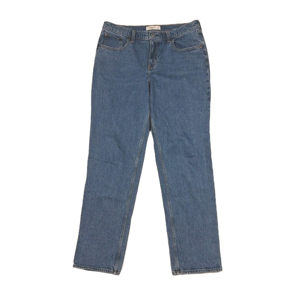 Abercrombie & Fitch The 90's Straight Mid Rise Size 31 Long Curve Love Retro